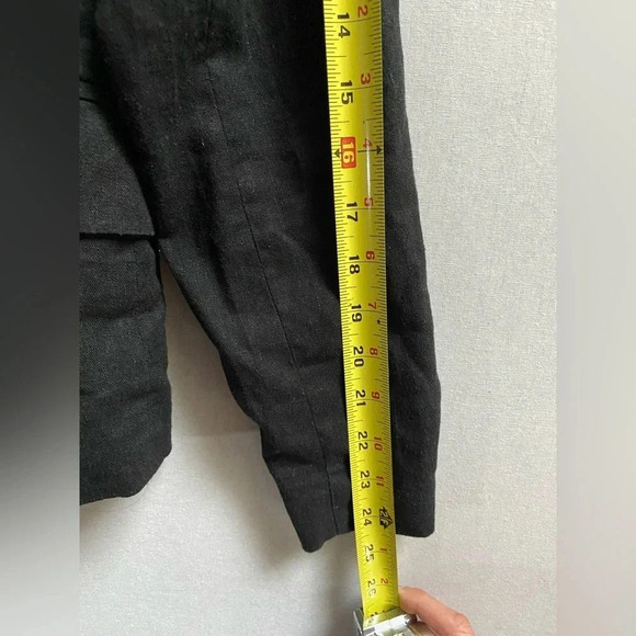 Harve Benard black  linen blazer Sz 6 - Picture 12 of 13